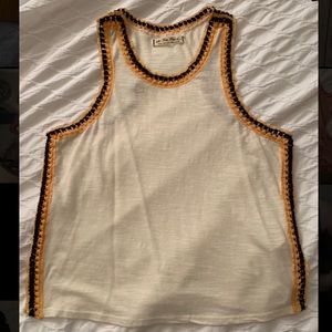 Free People crochet edge tank
